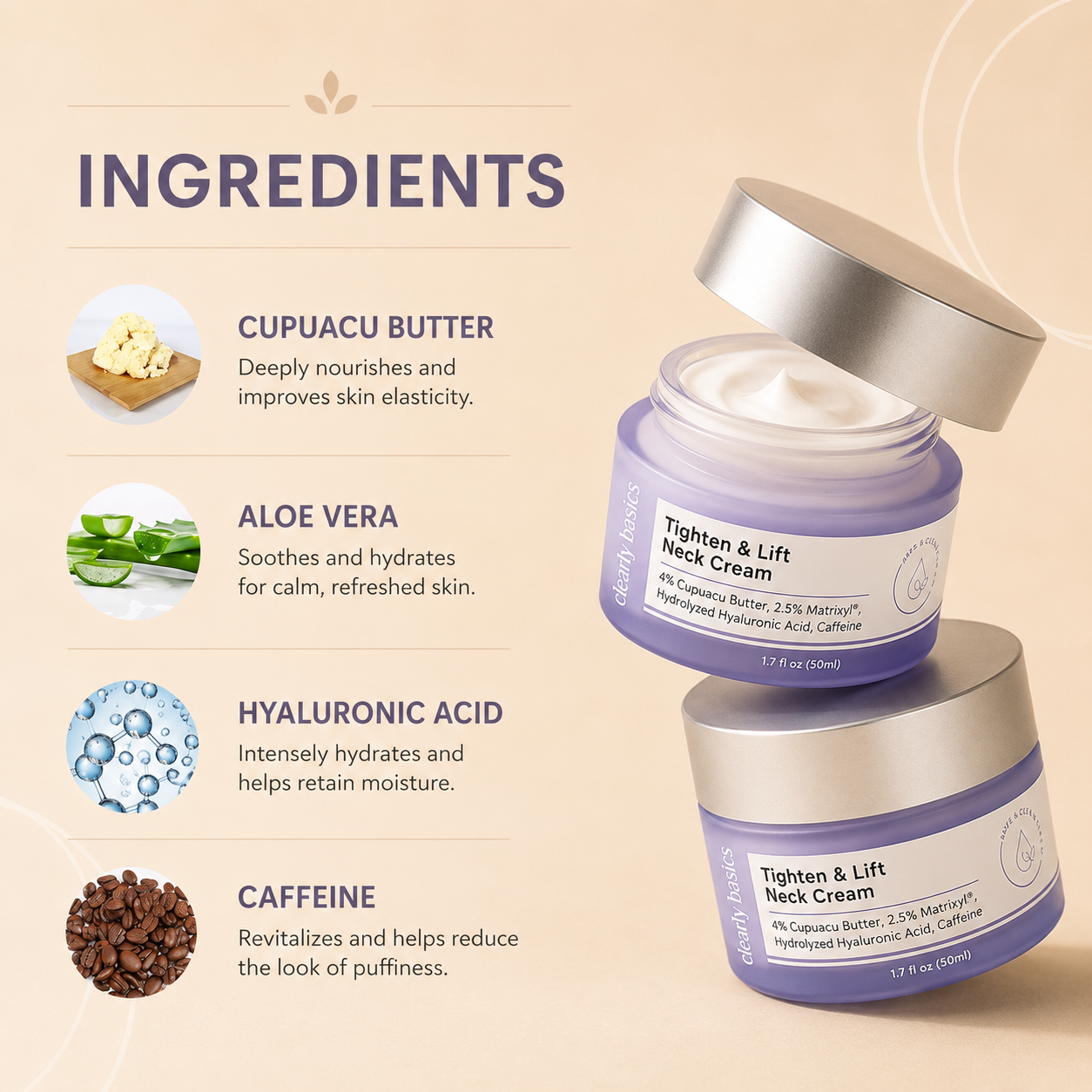 Kimo™Tighten and Lift Neck Cream 50ml